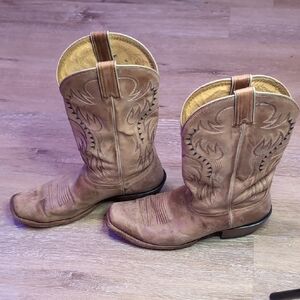 Nocona Brown Leather Boat Shoes